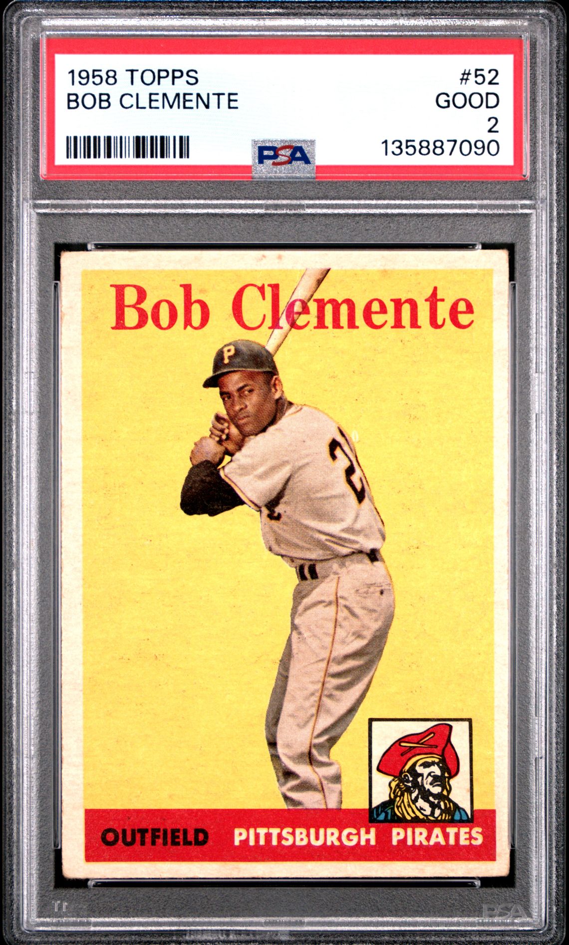 1958 Topps #52 Bob Clemente front