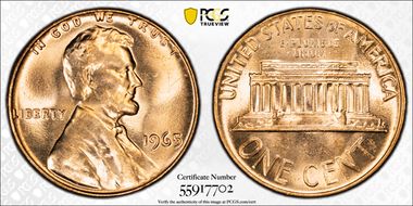 1965 1C MS64RD