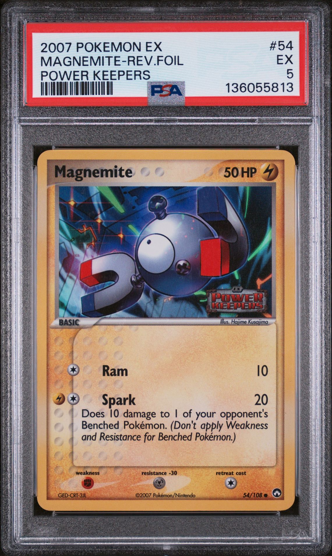 2007 Pokemon POKEMON EX POWER KEEPERS #54 Magnemite-Rev.Foil front