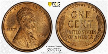 1909 1C Lincoln MS65RB