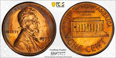 1959 1C MS63RB