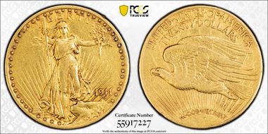 1911 $20 VF35