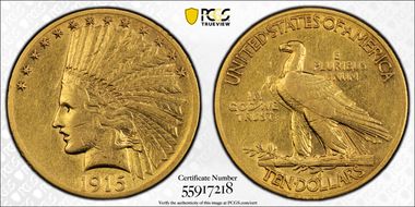 1915 $10 XF45