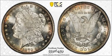 1879-S $1 MS64+ 