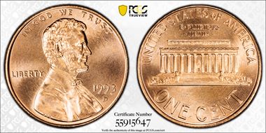 1993-D 1C MS68+ RD