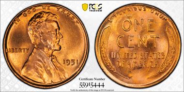 1951 1C MS66RD