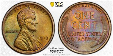 1919 1C MS65BN