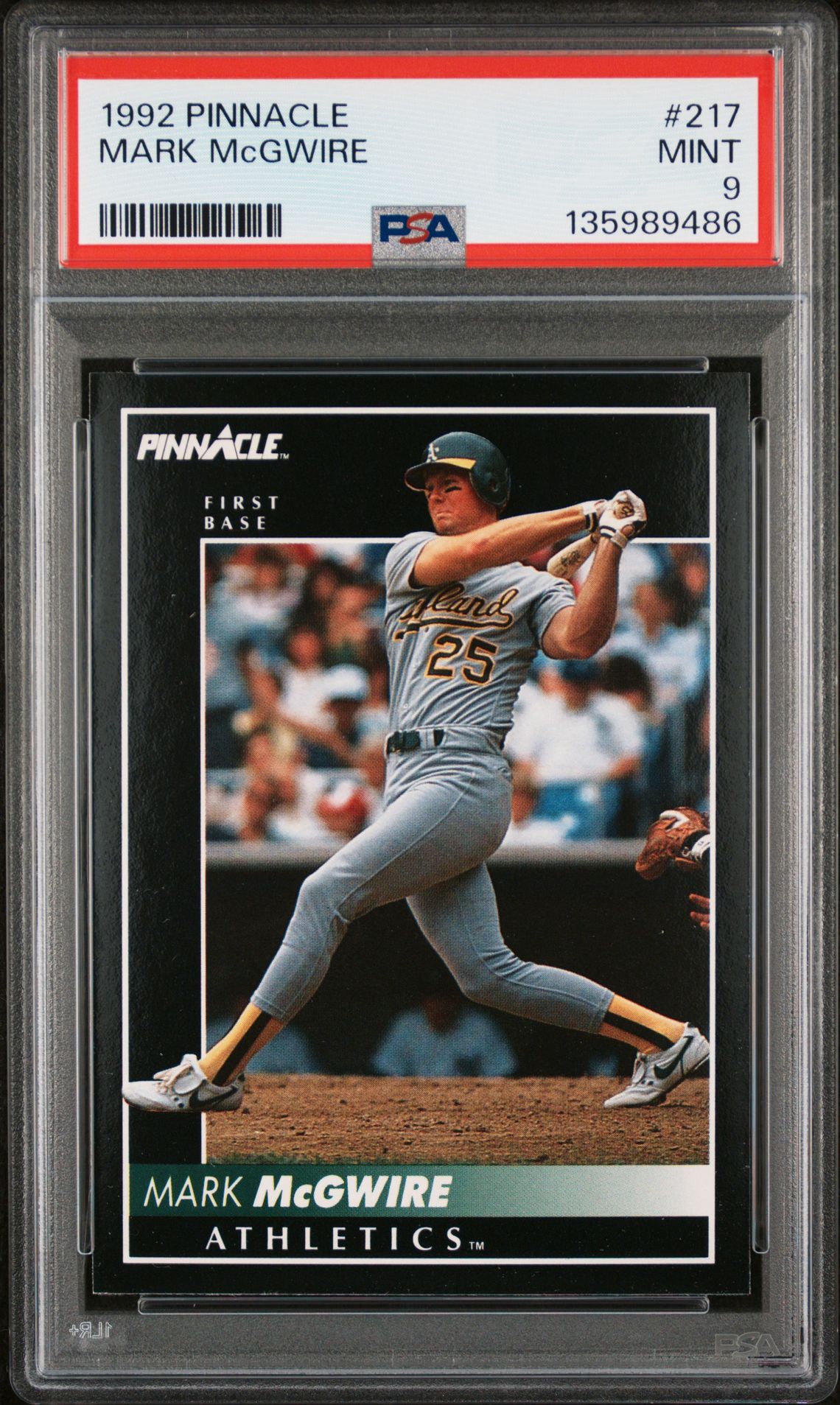 1992 Pinnacle PINNACLE #217 Mark Mcgwire front