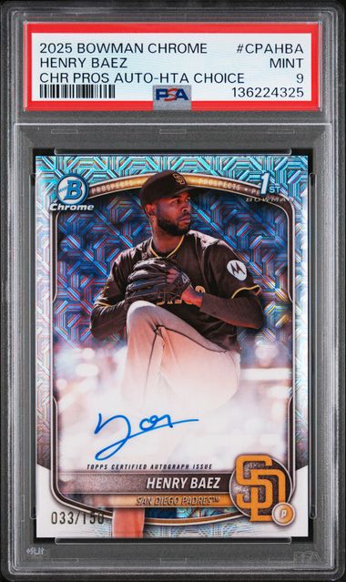 2025 Bowman Bowman Chrome Refractor Henry front