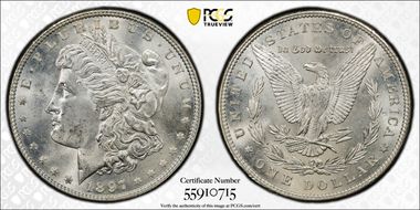 1897 $1 MS67