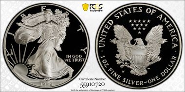 1995-W $1 Silver Eagle PR69DCAM