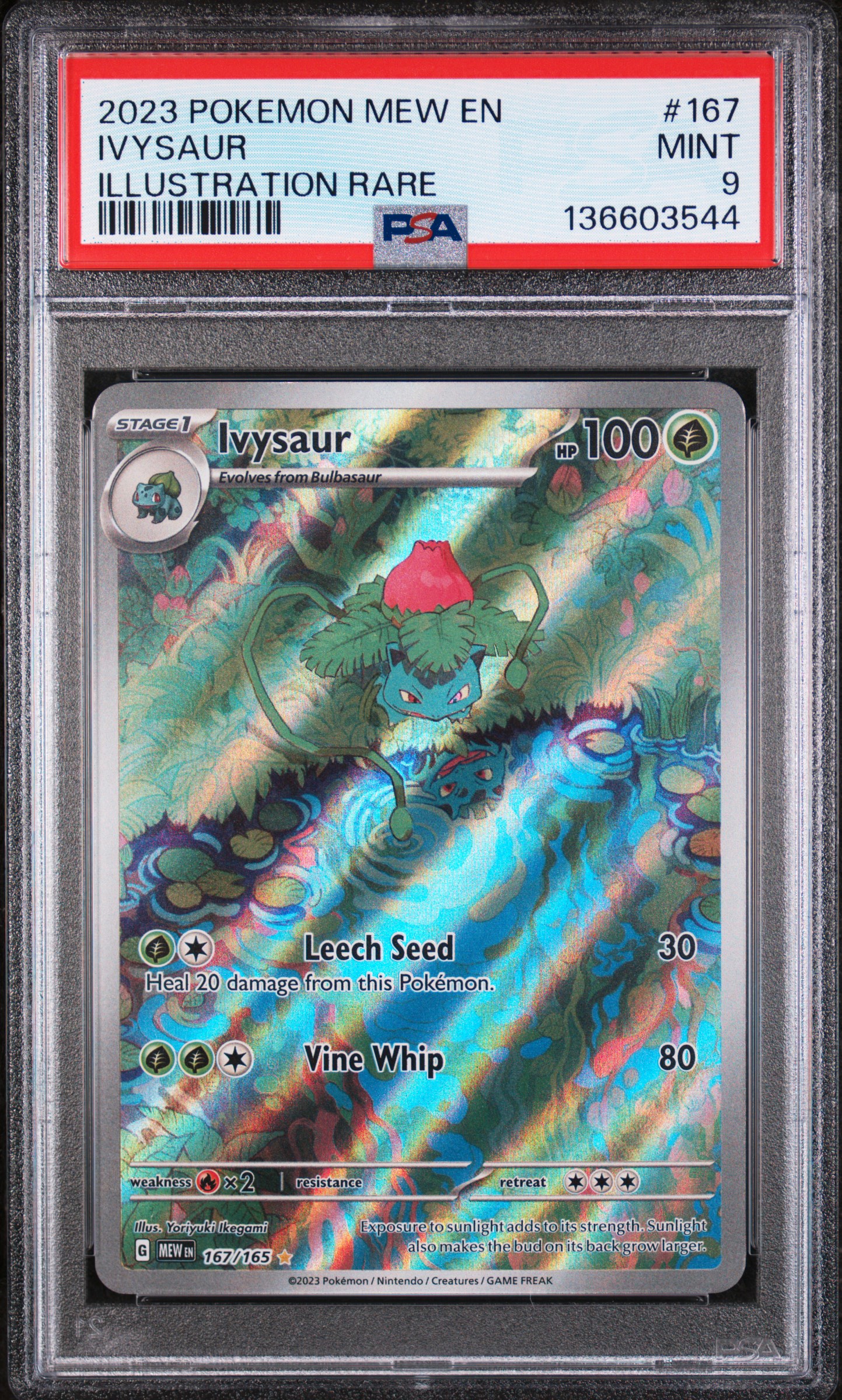 2023 #167 Ivysaur PSA 9 Mew EN-151