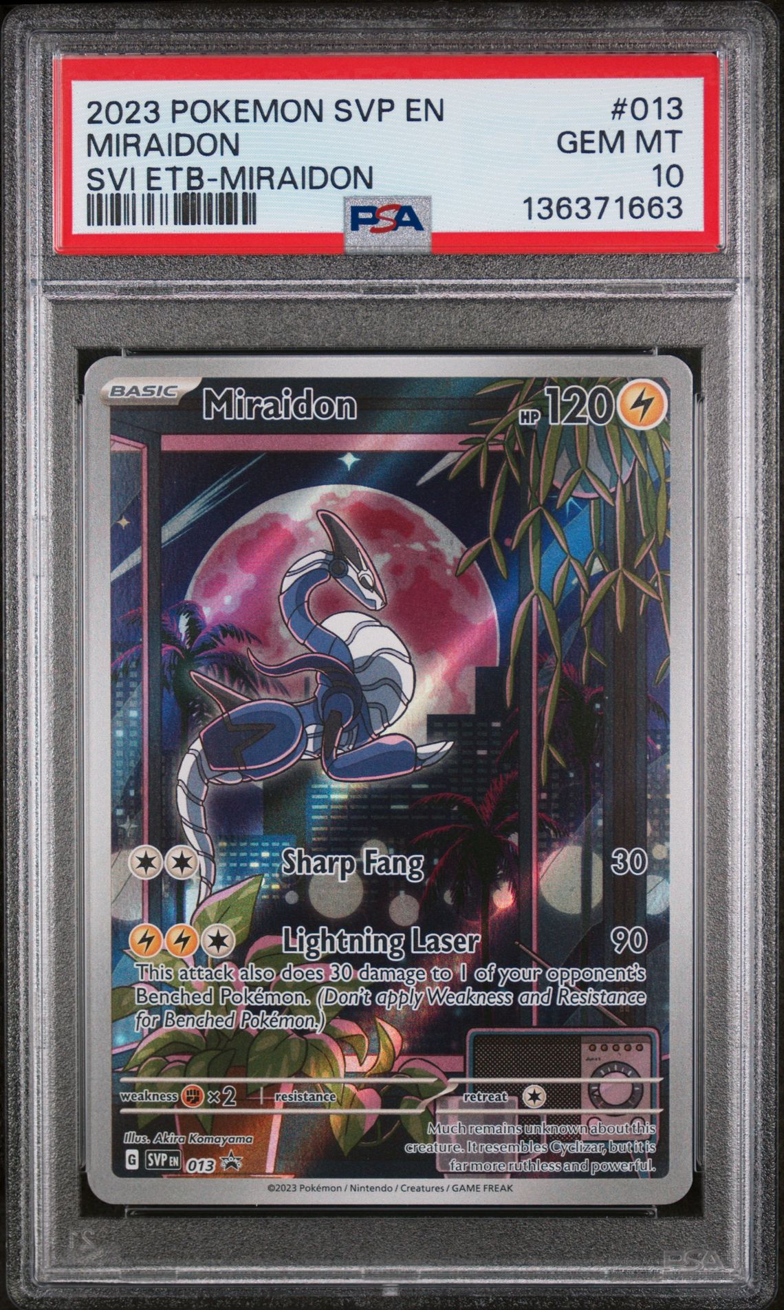 2023 Pokemon Svpen Svietb-Miraidon #013 Miraidon front
