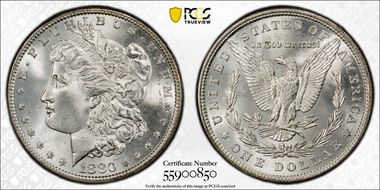 1880 $1 MS66+ 