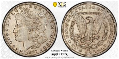 1891-CC $1 AU55