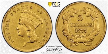 1877 $3 XF45