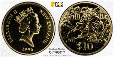1995 $10 Gold Prospector MS66