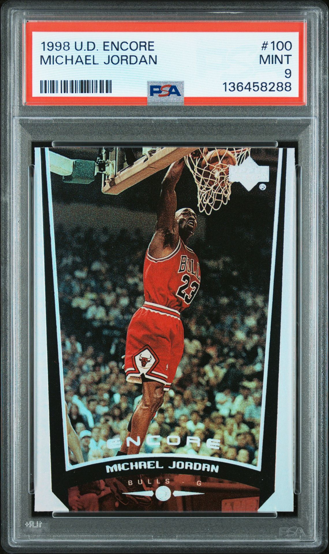 1998 Upper Deck Encore Michael Jordan #100 Mint 9 front