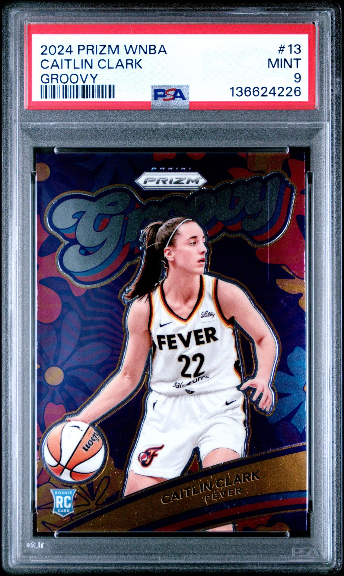 2024 Panini PANINI PRIZM WNBA GROOVY #13 Caitlin Clark front