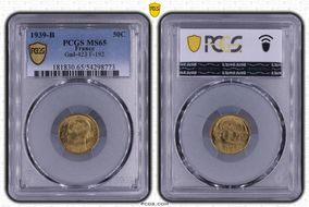 1939-B 50C Gad-423 F-192 MS65