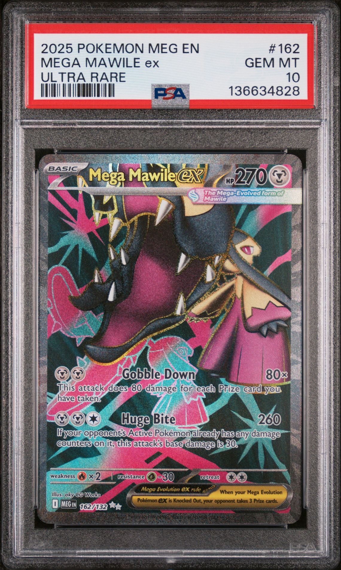 2025 Pokemon POKEMON MEG EN-MEGA EVOLUTION ULTRA RARE #162 Mega Mawile Ex front