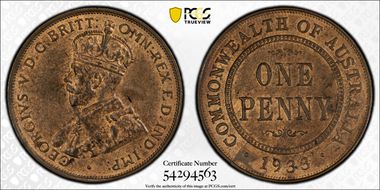 1933/2 (m) 1D MS63RB