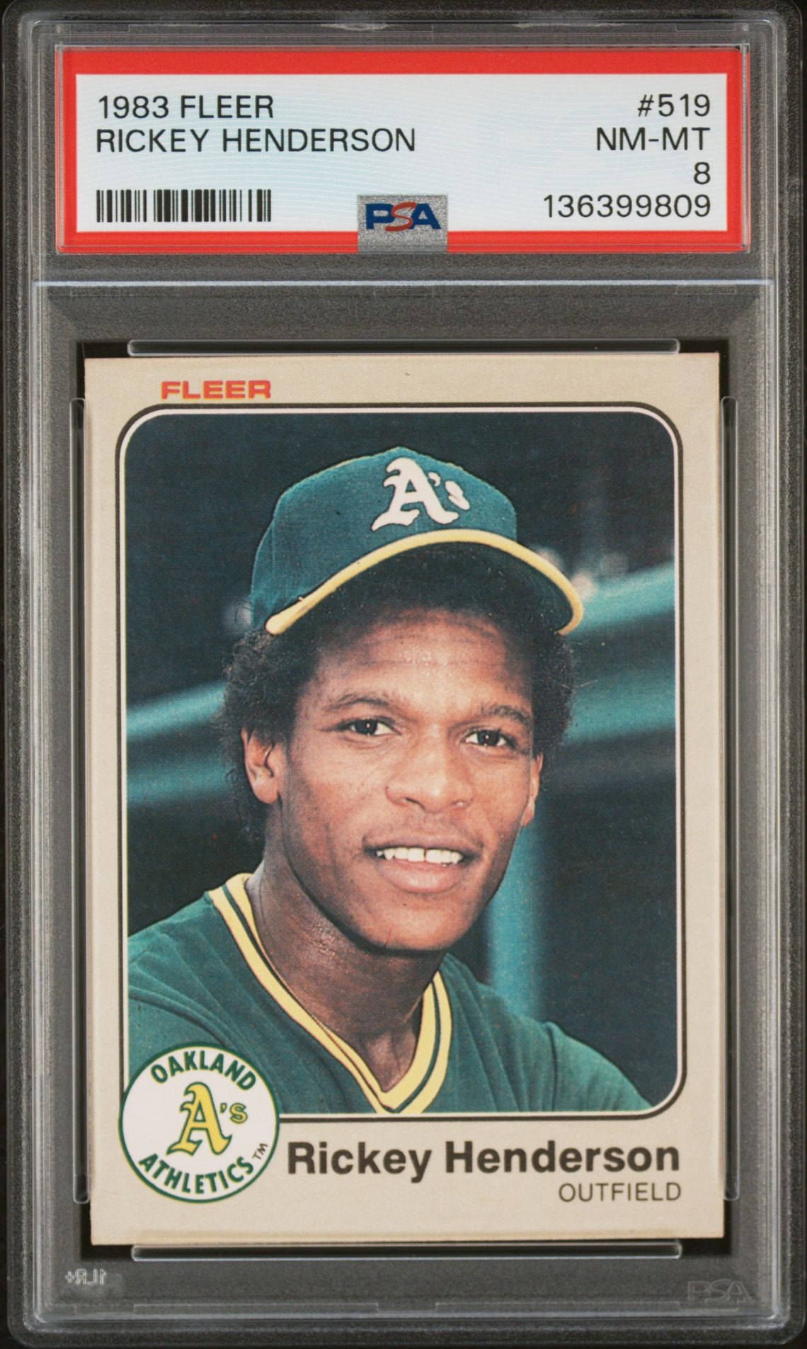 1983 Fleer FLEER #519 Rickey Henderson front