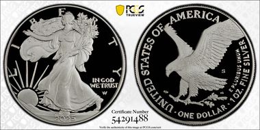 2025-S $1 Silver Eagle First Strike PR70DCAM