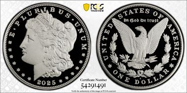 2025-S $1 Morgan Dollar First Strike PR70DCAM