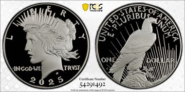 2025-S $1 Peace Dollar First Strike PR70DCAM
