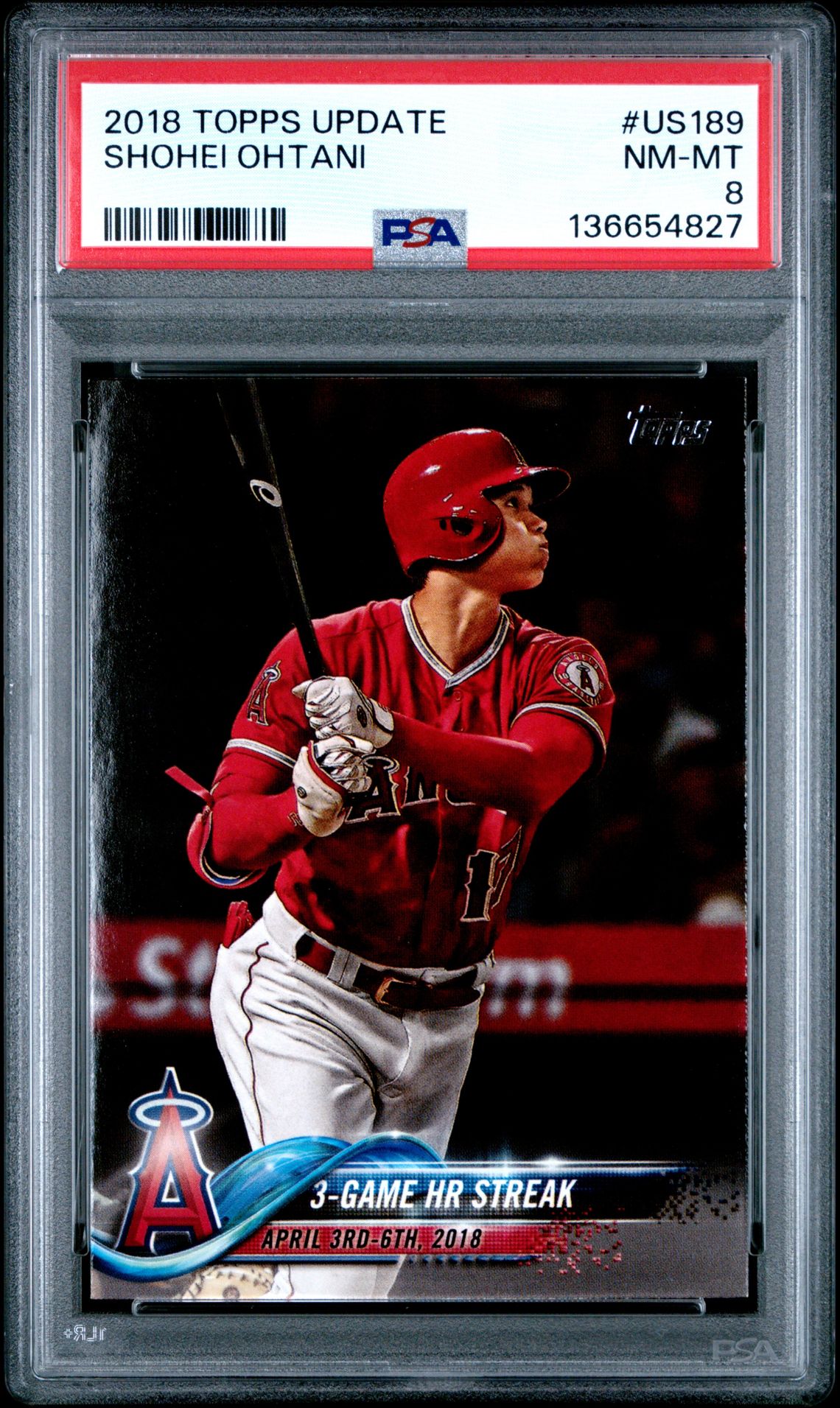 2018 Topps Update #US189 Shohei Ohtani front