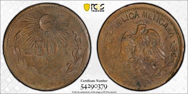1915 50C Taxco KM-670 AU55BN