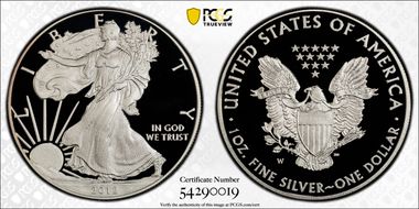 2012-W $1 Silver Eagle PR70DCAM