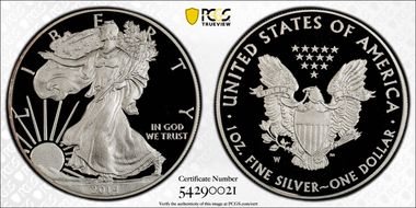 2014-W $1 Silver Eagle PR69DCAM