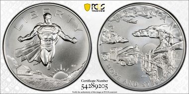 2025 Medal DC Comics - Superman 1oz Ag MS69