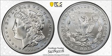 2025 $1 Morgan Dollar MS70