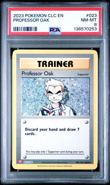 2023 Pokemon Clc En Psa #023 Professor Oak front