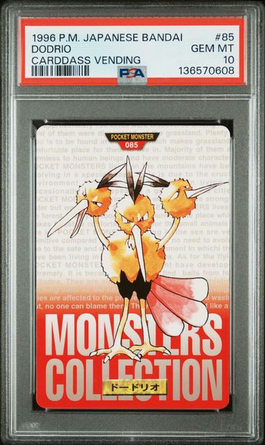 Dodrio card PSA 10, cert 136570608