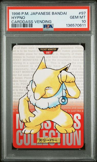 Hypno card PSA 10, cert 136570611