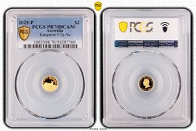 2025-P $2 Kangaroo 0.5g Au PR70DCAM