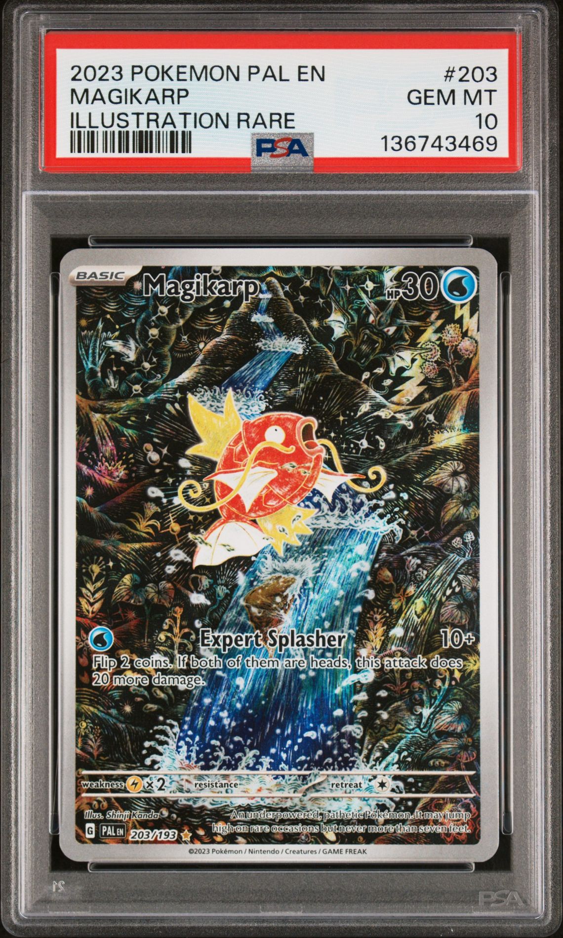 2023 Pokemon POKEMON PAL EN-PALDEA EVOLVED Illustration Rare #203 Magikarp front