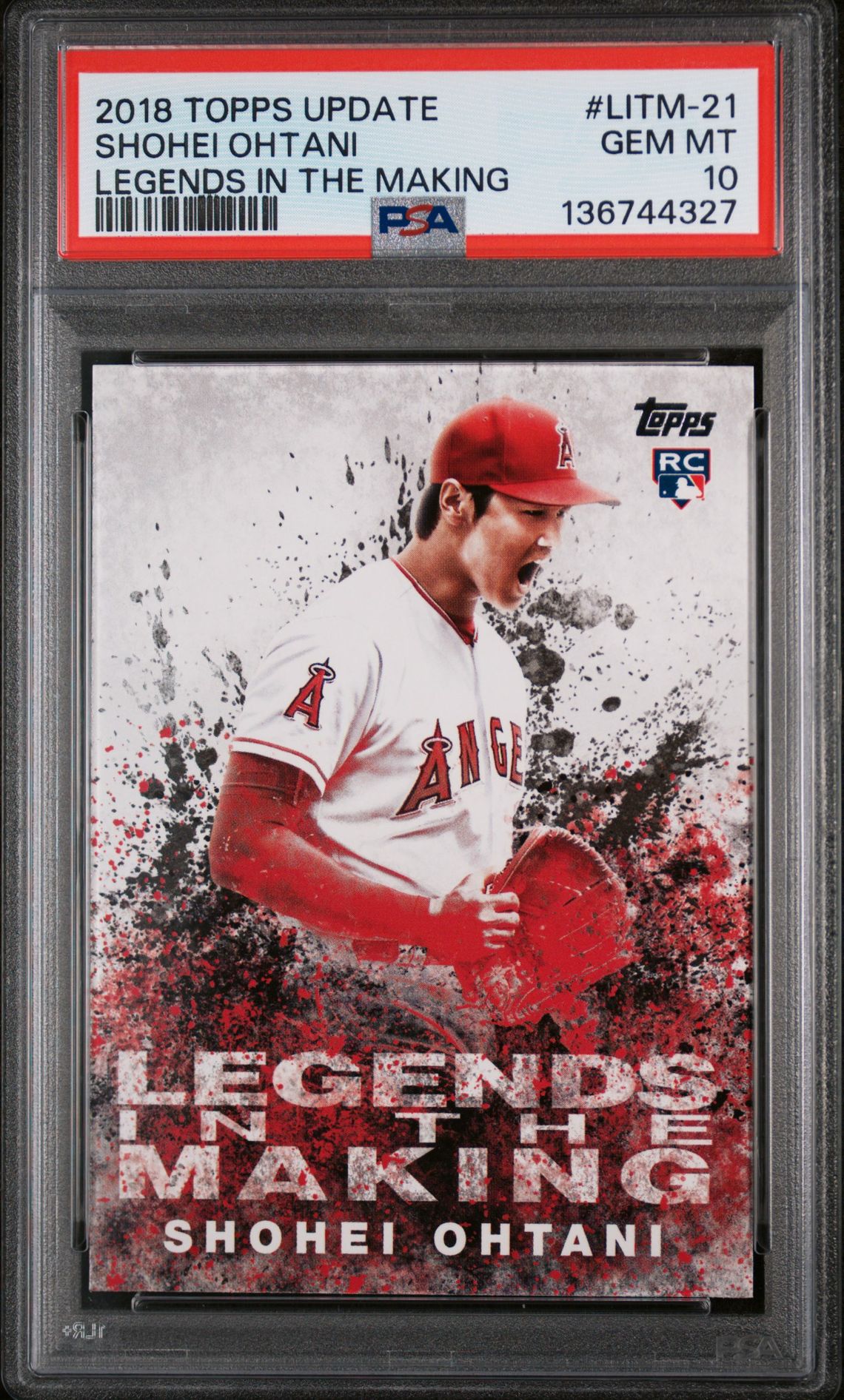 2018 Topps TOPPS UPDATE LEGENDS IN THE MAKING #LITM-21 Shohei Ohtani front