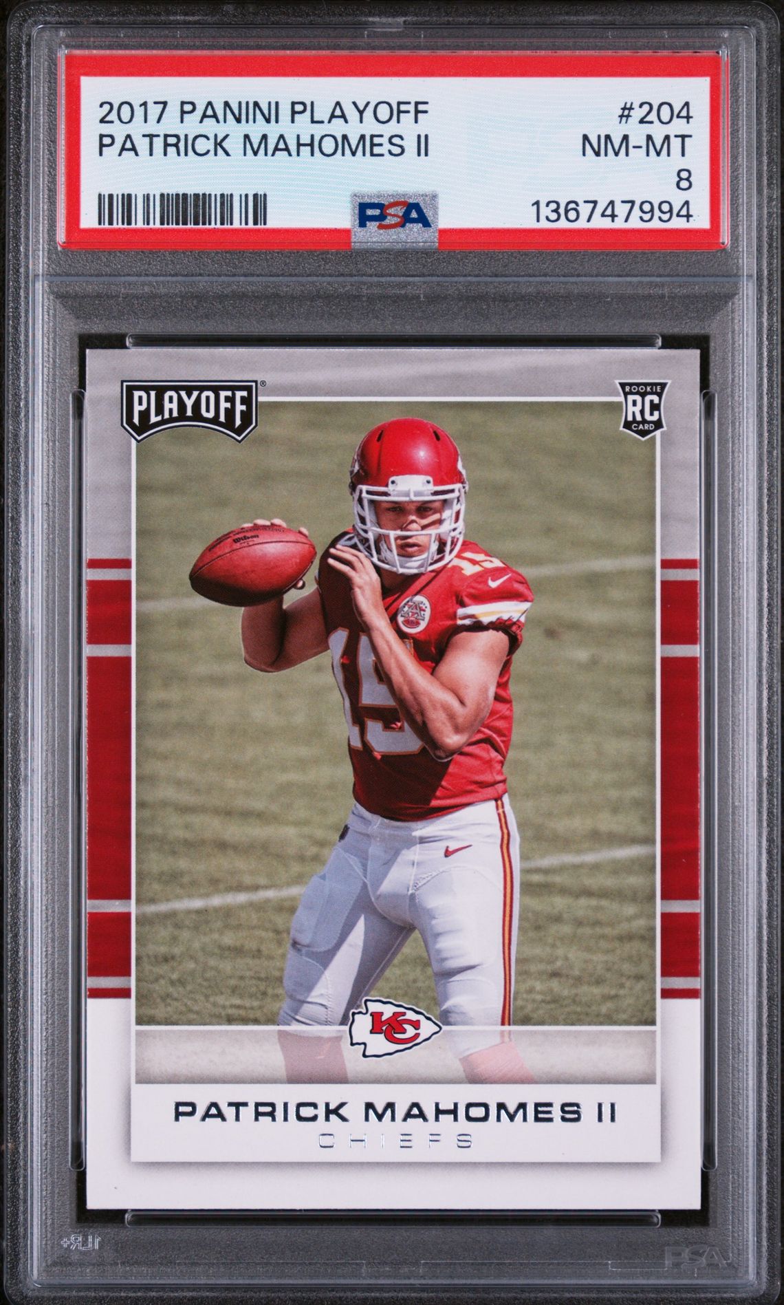 2017 Panini PANINI PLAYOFF #204 Patrick Mahomes Ii front