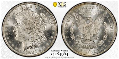 1883-O $1 MS64