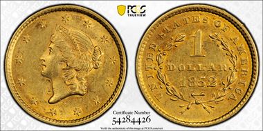 1852 G$1 AU58