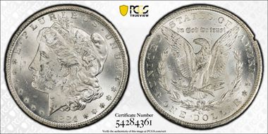 1884-CC $1 GSA Hoard MS63