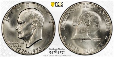 1976-S $1 Silver MS67