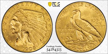 1908 $2.50 MS65