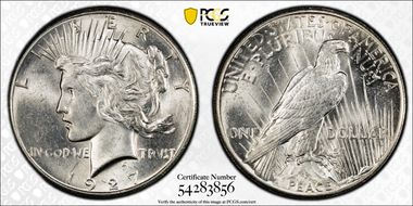 1927 $1 MS62