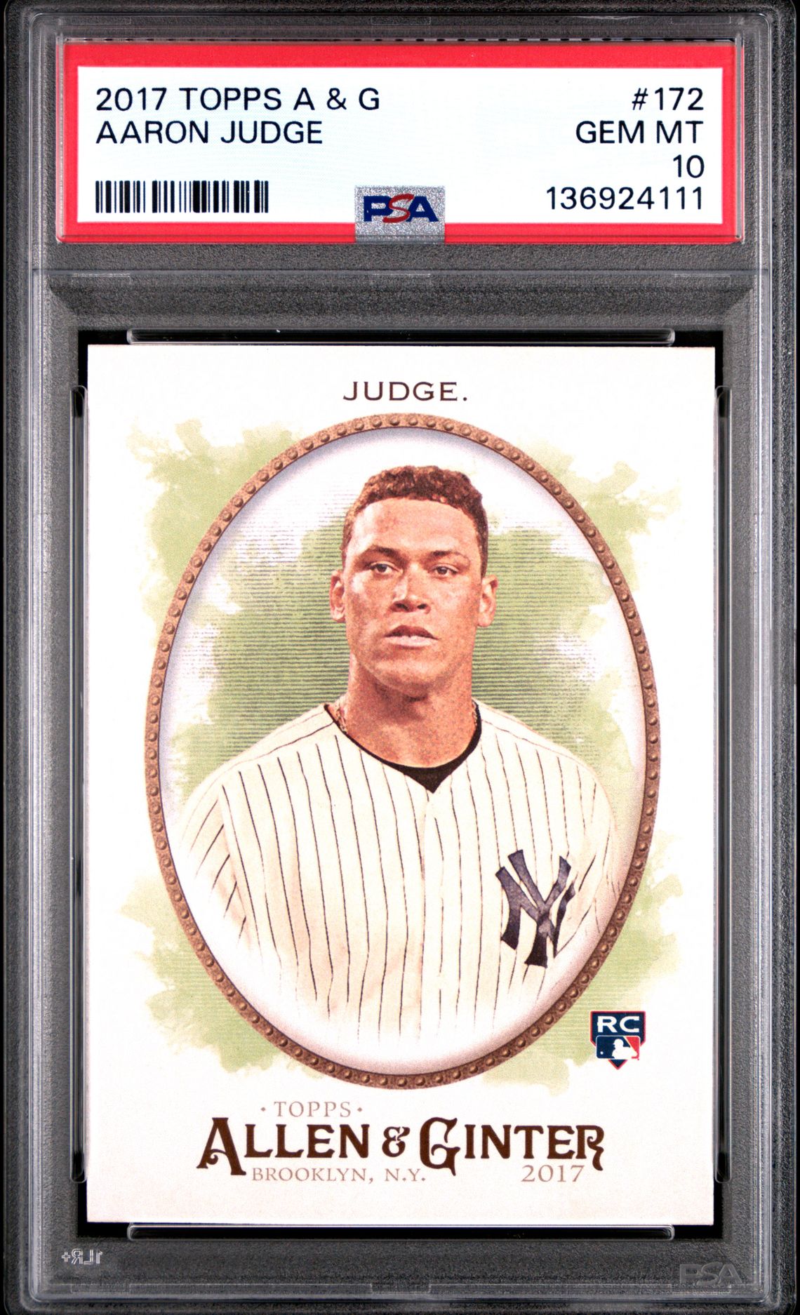 2017 Topps TOPPS ALLEN & GINTER #172 Aaron Judge front